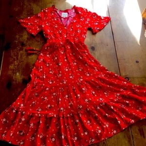 COPY - ADORABLE Floral Midi Dress